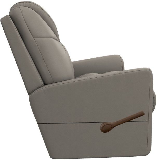 La-Z-Boy® Sparrow Dove Gray Leather Manual Wall Recliner-2