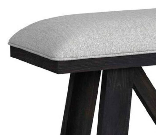 Elements International Transcend Charcoal/Light Gray Dining Bench-1