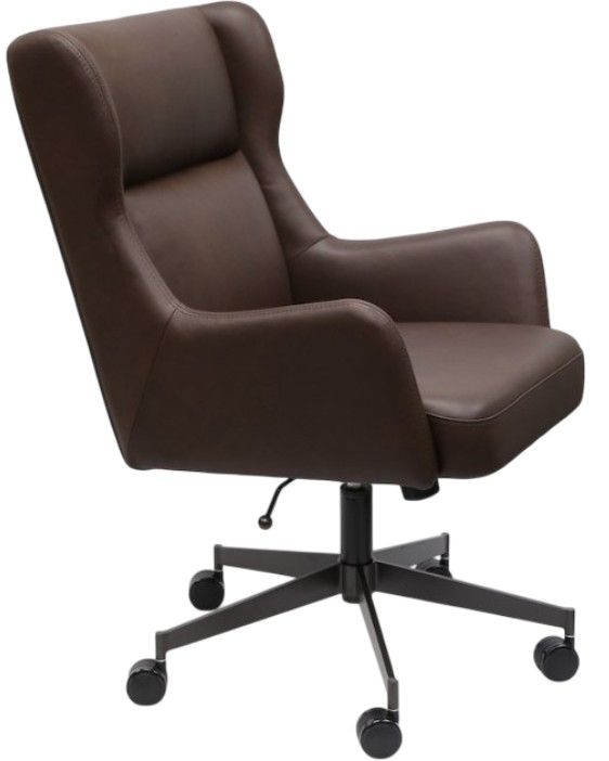 Leather Italia™ Ashton Franklin Black/Brown Office Swivel Chair