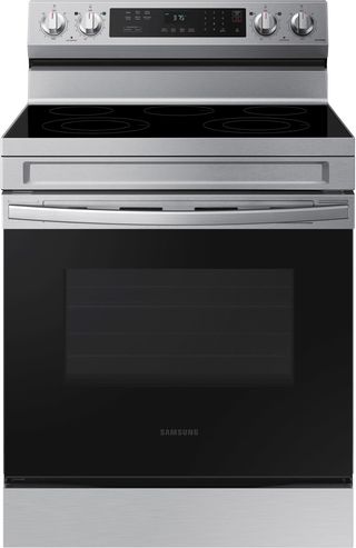 Samsung 30" Stainless Steel Smart Freestanding Electric Range with Smart Freestanding Electric Range with Rapid Boil™ and Self Clean