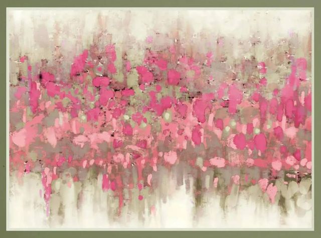Classy Art Crossing Abstract I by DanMeneely Mirrored Frame Wall Art-1