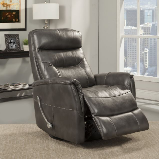 Parker House® Gemini Flint Manual Swivel Glider Recliner-1
