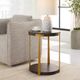Uttermost® Palisade Walnut Side Table with Antique Gold Frame-1