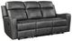 Homelegance® Kellen Smoky Gray Double Manual Reclining Sofa-0