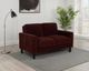 Coaster® Ruth Rust Red Upholstered Loveseat-1