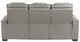 Homelegance® Apex Gray Double Power Reclining Sofa with Center Drop-Down Cup Holders-4