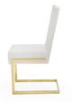 VIG Furniture Modrest Batavia 2-Piece Gold/White Dining Chair Set-2