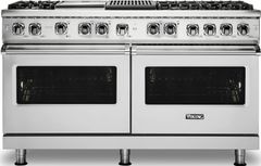 Viking® Professional 5 Series 60" Stainless Steel Pro Style Dual Fuel Natural Gas Range