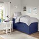 Olliix by Intelligent Design Navy Twin XL Extended Drop 36" Dorm Bed Skirt-0