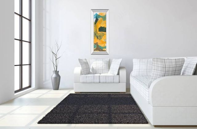 Classy Art Mountain Shapes I by Carolyn Roth Mirrored Frame Wall Art-3