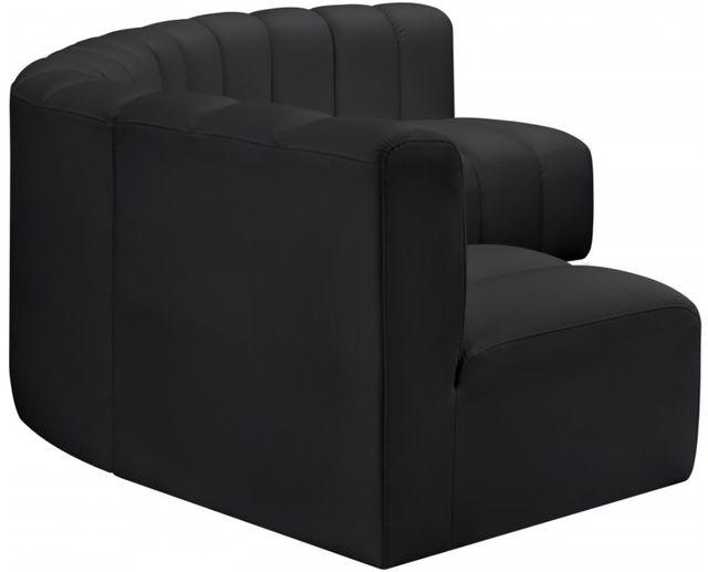 Meridian Furniture Arc 5-Piece Black Vegan Leather Sectional-2