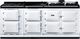 AGA™ eR7 210 Classic Cast Iron 83" White Pro Style Dual Fuel Range-0