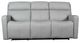Liberty Furniture Chase Oslo Gray Triple Power Zero Gravity Reclining Sofa-3