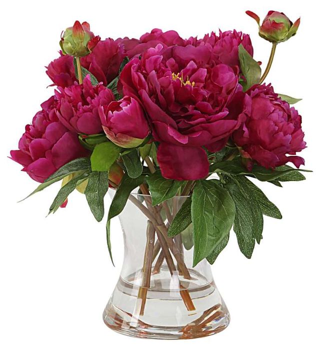 Uttermost® Prima Peony Green/Purple Bouquet-0
