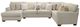 Jackson Furniture Middleton 3-Piece Cement Left-Arm Facing Sectional and Chaise-1