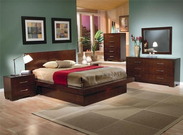Coaster® Jessica 5-Piece Cappuccino Queen Bedroom Set