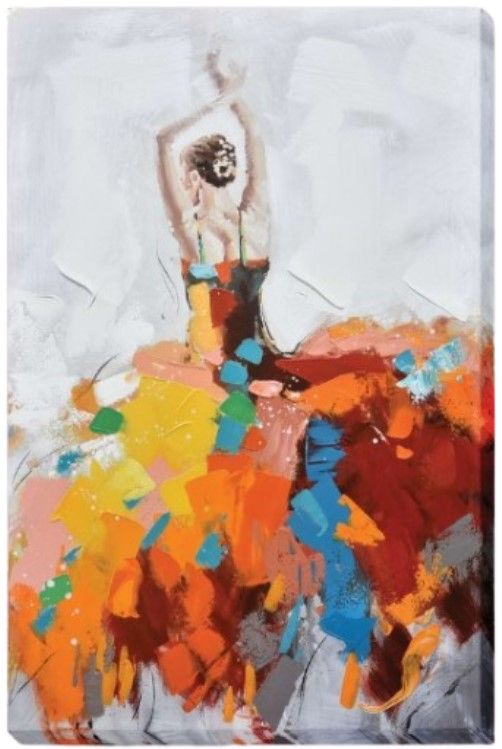 Classy Living Vibrant Fiesta of Color Ballet Wall Art-0
