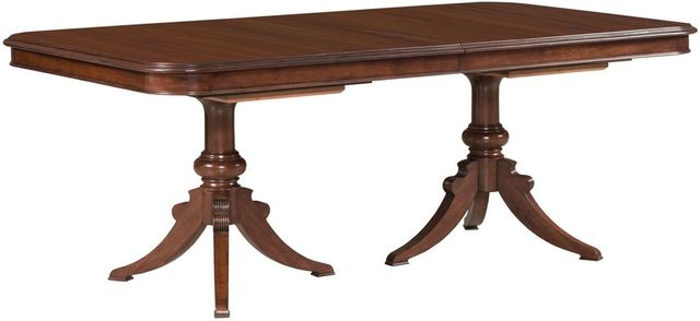 Kincaid® Hadleigh Wild Black Cherry Double Pedestal Dining Table-0