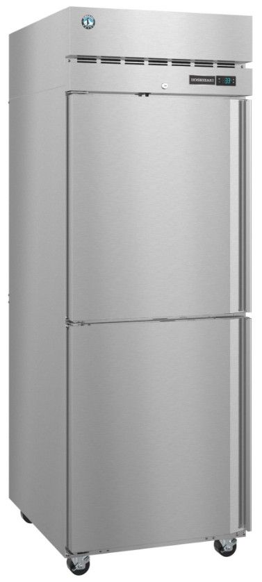 Hoshizaki Steelheart® 28" 23.1 Cu. Ft. Stainless Steel Single Section Upright Freezer with Half Stainless Doors and Lock-2