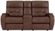 Flexsteel® Customizable Strait Leather Power Reclining Loveseat with Console and Power Headrest-4