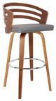 Armen Living Jayden Gray 30" Swivel Bar Stool-0