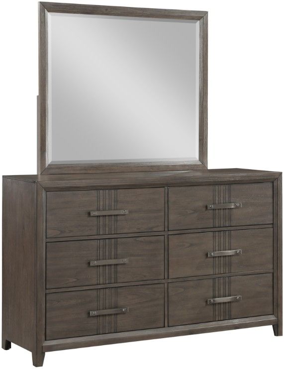 New Classic® Home Furnishings Landon Walnut Mirror-3