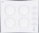 Summit® 24" White Electric Cooktop-0