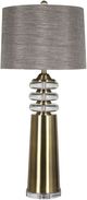 Harp & Finial® Tinley Brass/Clear Table Lamp-0