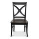 John Thomas Furniture® Cosmopolitan Salerno Black/Coal Side Chair-2