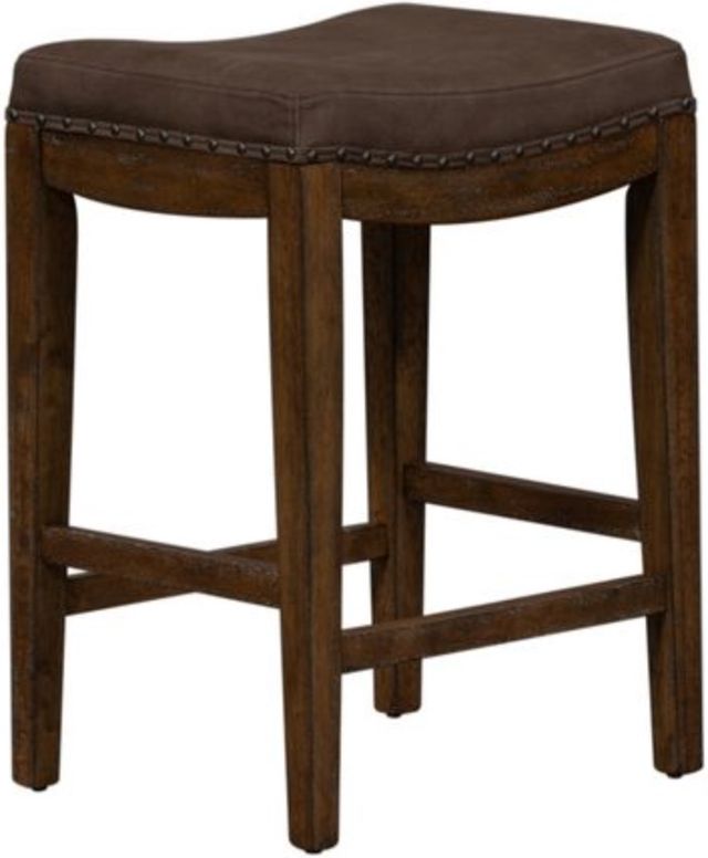 Liberty Furniture Aspen Skies Weathered Brown Upholster Bar Stool-0