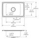 Elkay Lustertone® Classic Lustrous Satin Stainless Steel 25" x 17" x 7.625" 2LM-Hole Single Bowl Drop-in Classroom Sink-1