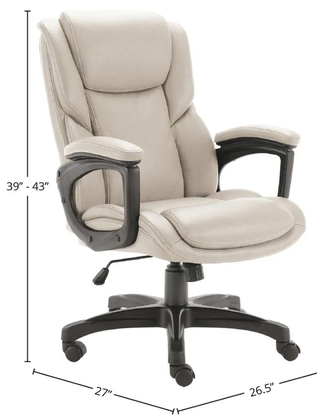 Parker House® Grand Slam Ivory Desk Chair-1