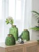 A & B Home Green Fern Leaf Vase-5