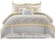 Olliix by Madison Park Dawn 9 Pieces Yellow California King Cotton Percale Comforter Set-0