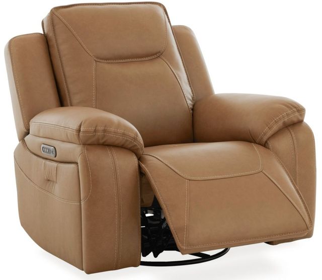 Liberty Furniture Callihan York Butternut Leather Power Recliner-1