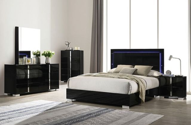 Furniture of America® Sinistra Piano Black Dresser-1