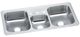 Elkay Celebrity® Brushed Satin 43" 3-Hole Triple Bowl Drop-in Sink-0