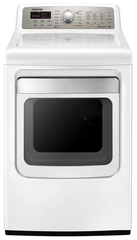 Samsung 7.4 Cu. Ft. Neat White Front Load Gas Dryer-0
