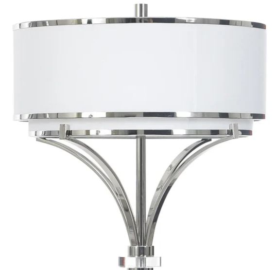 Stylecraft Polished Nickle Floor Lamp-1