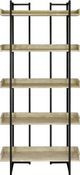 Elements International Preston Oak Bookshelf-1