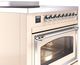 Ilve® Nostalgie II Noblesse 36'' Antique White Pro Style Induction Range with Chrome Trim-4
