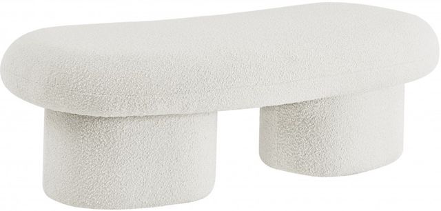 Meridian Furniture Luka Cream Bench-0