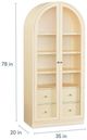 Bassett® Furniture Newbury Parchment Gesso Arched Cabinet-2