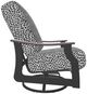 Telescope Casual St. Catherine Agra Classic/Graphite Aluminum/Fabric Outdoor MGP Cushion Swivel Rocker with Boardwalk Rustic Arms-2