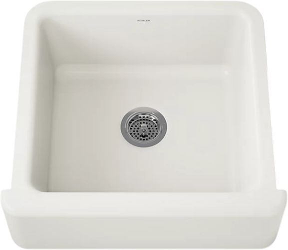 KOHLER® Whitehaven® Biscuit 24" Undermount Single-Bowl Farmhouse Kitchen Sink-0