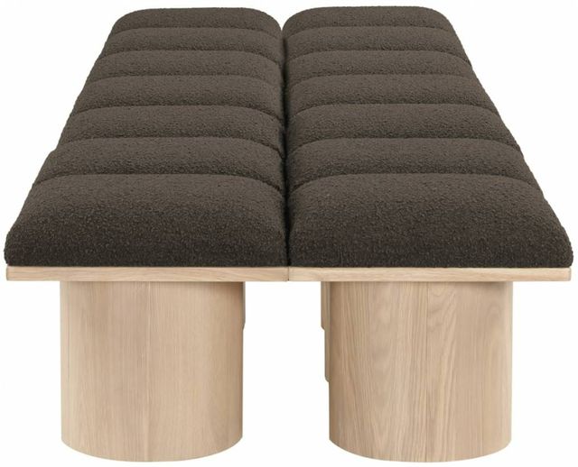 Meridian Furniture Pavilion 14-Piece Brown/Natural 126" Modular Bench Set-2