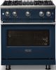 Viking® 5 Series 30" Slate Blue Pro Style Gas (NG) Range with Polished Chrome Trim-4