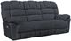 Corinthian Furniture Baker Blue Power Reclining Sofa with Dropdown Table-0