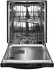 Lave-vaisselle encastré à commandes dissimulées de 24 po Whirlpool® - Acier inoxydable noir-1
