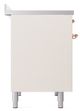 Ilve® Nostalgie II Noblesse 40'' Antique White Pro Style Induction Range with Copper Trim-2